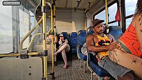 Married Woman Seduces Stranger on Bus for Wild Interracial Fuck.