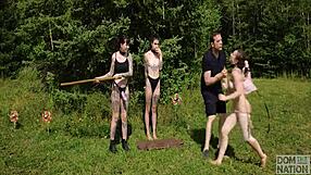 a piss fantasia documentary on submissive girl dancing and getting doused in urine