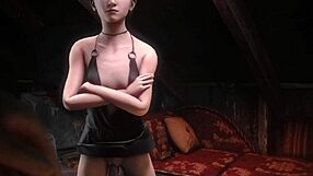 is this girl really getting fucked by a floating dildo? watch the solo toy action