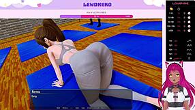 vtuber lewdneko playing harem hotel intensely