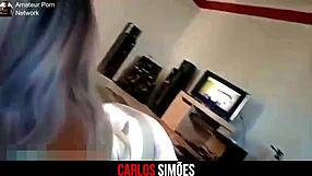 Latina Brunette Showing Ass In Lingerie