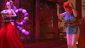 What secrets do Yamato and Onami hide at the gloryhole?