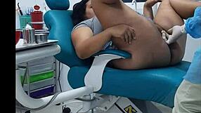 A visit to the dentist becomes a sensual experience with an erotic foot massage and a deep blow job