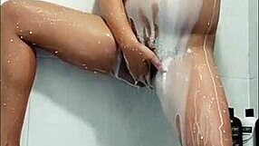 I am so horny as a hot spanish pregnant housewife, craving lesbian touches on my natural tits.