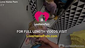 gf givin’ a blowjob in the changin’ booth, oops, almost caught!