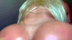 Hey, check out this blonde with huge oiled tits twerking her big ass!