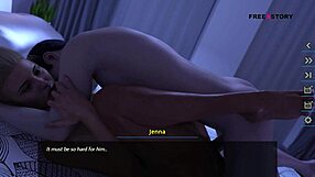 yo, watch jenna work alex with a handjob and foodjob before banging