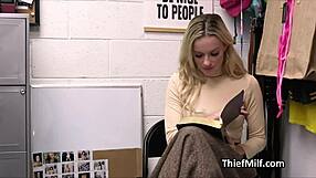 Oiled Cougar Pounded with Dildo on Office Desk Hidden Cam