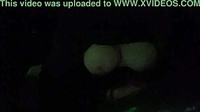 Artemisia Love flashes her big tits while driving