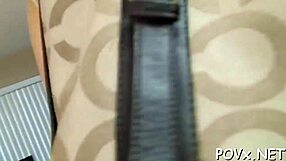 Shaved Pussy Endures Intense Pounding From Erected Cock in Rough POV