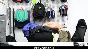 Officer Lets Shoplifter Teen 18+ Escape Trouble After Using Her Body - PervCop