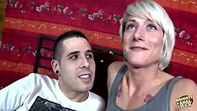 Big clit lover gets rough anal training with cum in mouth