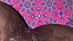 Ebony Slut Receives Creampie from Big Black Cock