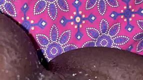 Ebony Slut Receives Creampie from Big Black Cock