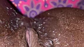 Ebony Slut Receives Creampie from Big Black Cock