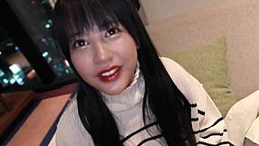 Tiny boobed Japanese couple in hot porn action