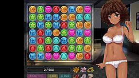 Uncensored huniepop sex scenes compilation with cute girls