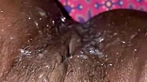 Ebony Slut Receives Creampie from Big Black Cock