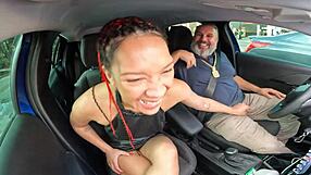 First time gay experience: Brazilian stallion gets his ass pounded in a car