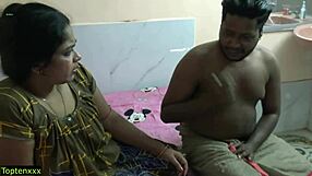 Beautiful pussy sex with an old village bhabhi