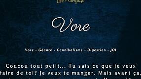 Big women eating men up in French audio porn