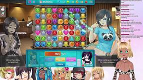 Vtuber lewdneko plays huniepop 2 double date part 4, featuring group interactions