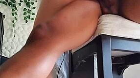 Sexy housewife rides her friend's big black cock hard in homemade video