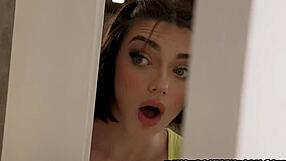 Shroom Caught in Steamy Interracial Handjob Act with Cute Babe