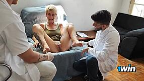 gay blowjob bareback wet encounter at gynecologist