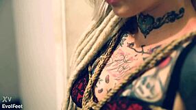 princess gets tied up for some foot attention