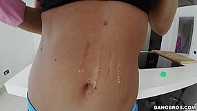 Super Big Tit Latina Gets Creampie in Pussy During Hot Session