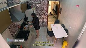 Hot wife Thay Ksada surprises delivery man fresh from shower