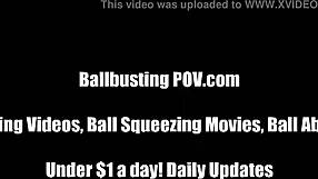 i will tease your balls in this rough bdsm femdom session from my pov