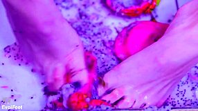 Bare Toes Crush Juicy Fruit?