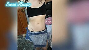 im trying on red lingerie for you