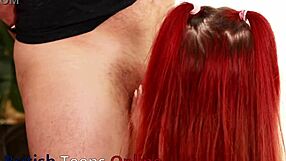 Pretty British teen enjoys messy cunilingus and blowjobs