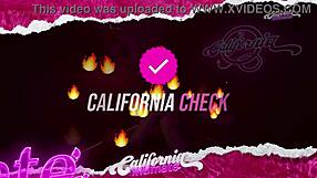 Blonde Brazilian Gi Genesini in USA California subtly masturbates with big tits and ass massage