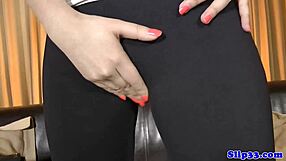 stockinged glamour euro gets doggystyled by old guy