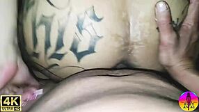 Big clit amateur gets a messy creampie from bodybuilder