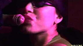 Teacher in fishnet stockings gets her tight pussy penetrated after face fucking