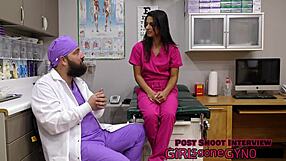 Neighbor Misty Addams Spreads for First Gyno Exam