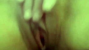 Skinny slutty girl gets her pussy worked hard in wild solo action.