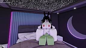 Roblox prostitute fucks stranger for tips and pleasure