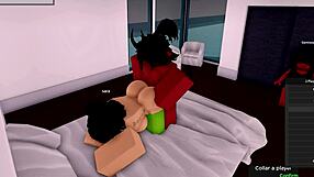 This demon bangs a roblox girl while my girlfriend watches in shock