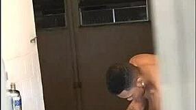 Joao the naughty receives blowjob from Pernocas on balcony for neighbors to see