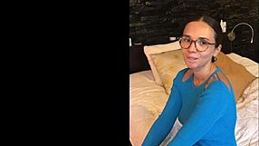 hey that innocent latina shows off her shaved pussy