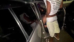 teen girls fuck in the shopping parking lot