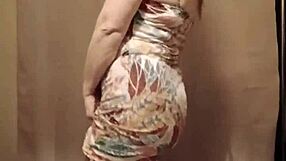 Sexy Strip Tease by European Housewife Turns Into Dirty Talk and Teasing