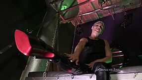 blonde milf in leather boots for worship pov