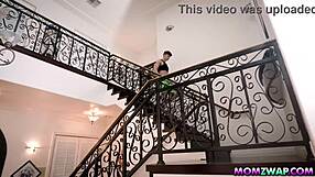 Stepmoms and stepsons having fun with hardcore sex sessions